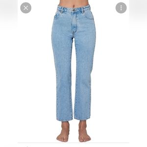 Rollas Original high rise straight jeans